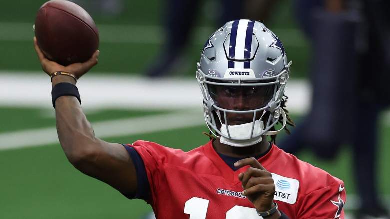 Joe Milton III #10 of the Dallas Cowboys