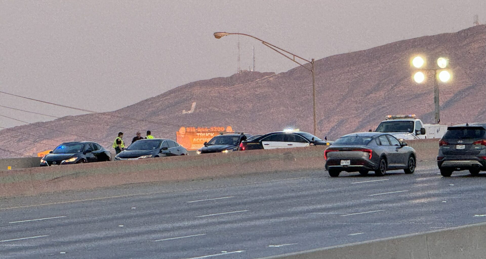 Man hit by vehicle on I-10 East while changing tire; driver fled the scene, EPPD says