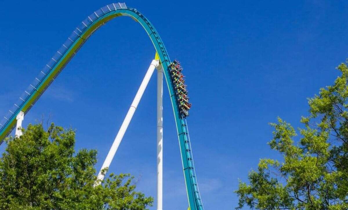 The Fury 325 roller coaster at Carowinds can reach speeds of up to 95 mph during its 81-degree plunge. Carowinds’ parent company just announced it was relocating its corporate headquarters from Charlotte to Texas.