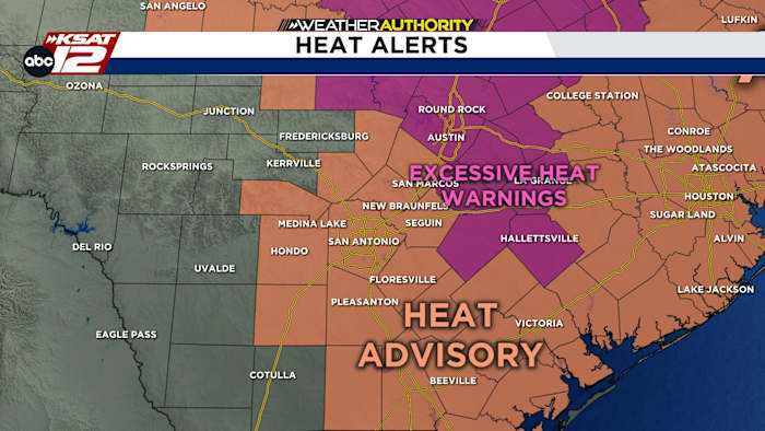 High pressure system keeps South Central Texas in relentless heat wave