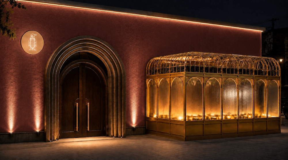 a rendering of Marlow at night