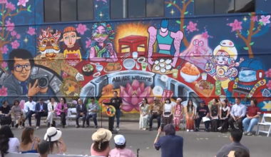 A new mural on Bellaire Boulevard is meant to feel like a seat at the table for everyone in Houston