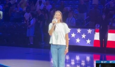 Durant student performs national anthem at Dallas Wings game