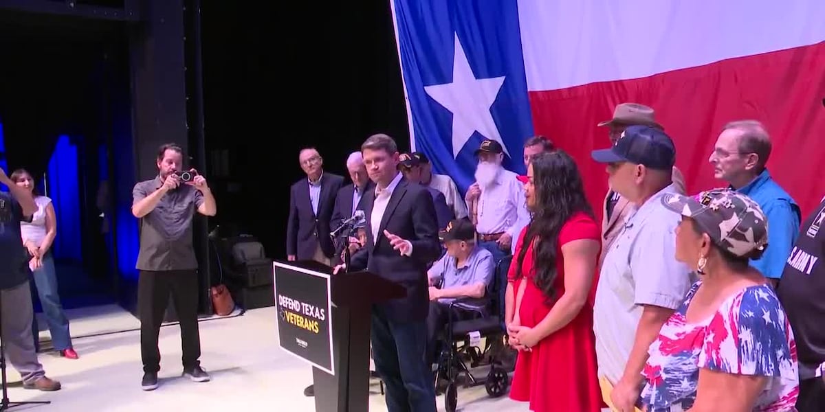 Talarico to veterans in Killeen: ‘The best color for Texas is purple. She’ll look good in purple’