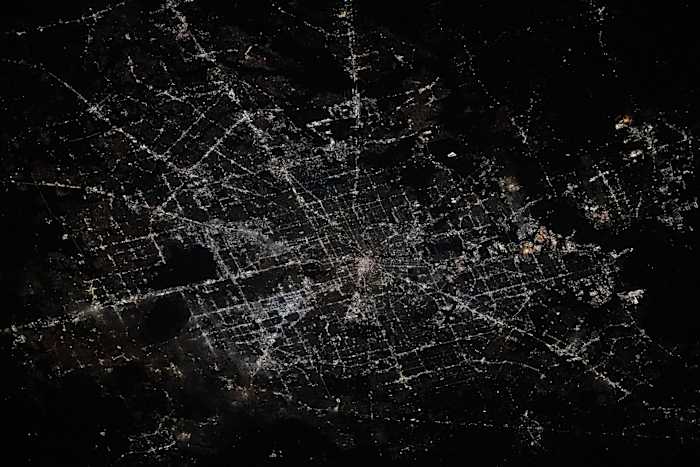 Houston shines from space in stunning day-and-night images