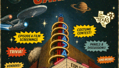Boldly going to Garland festival poster