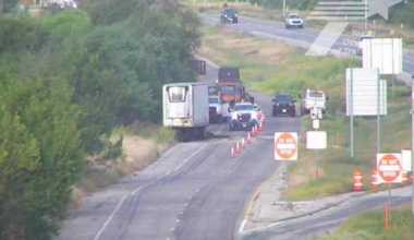 Portion of I-35 access road closed on Southwest Side as hazmat crews respond to 18-wheeler