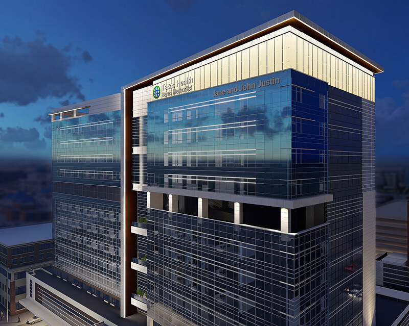 The Jane and John Justin Tower will grow taller as Texas Health Harris Methodist Hospital Fort Worth undergoes a major expansion focused a focus on Women’s Services and other campus improvements.