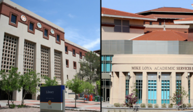 Need help or have questions about your fall enrollment? We are here to help you navigate the start of term! Several student service offices will have special hours at the Academic Advising Center located in the University Library (left) and in the Mike Loya Academic Services Building (right).