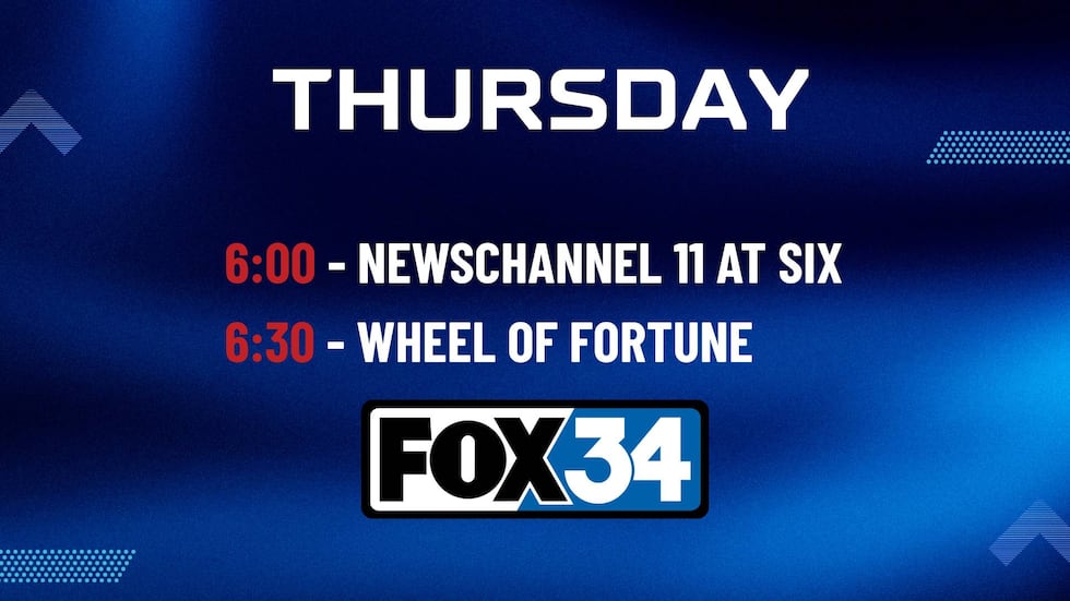 Thursday on FOX34