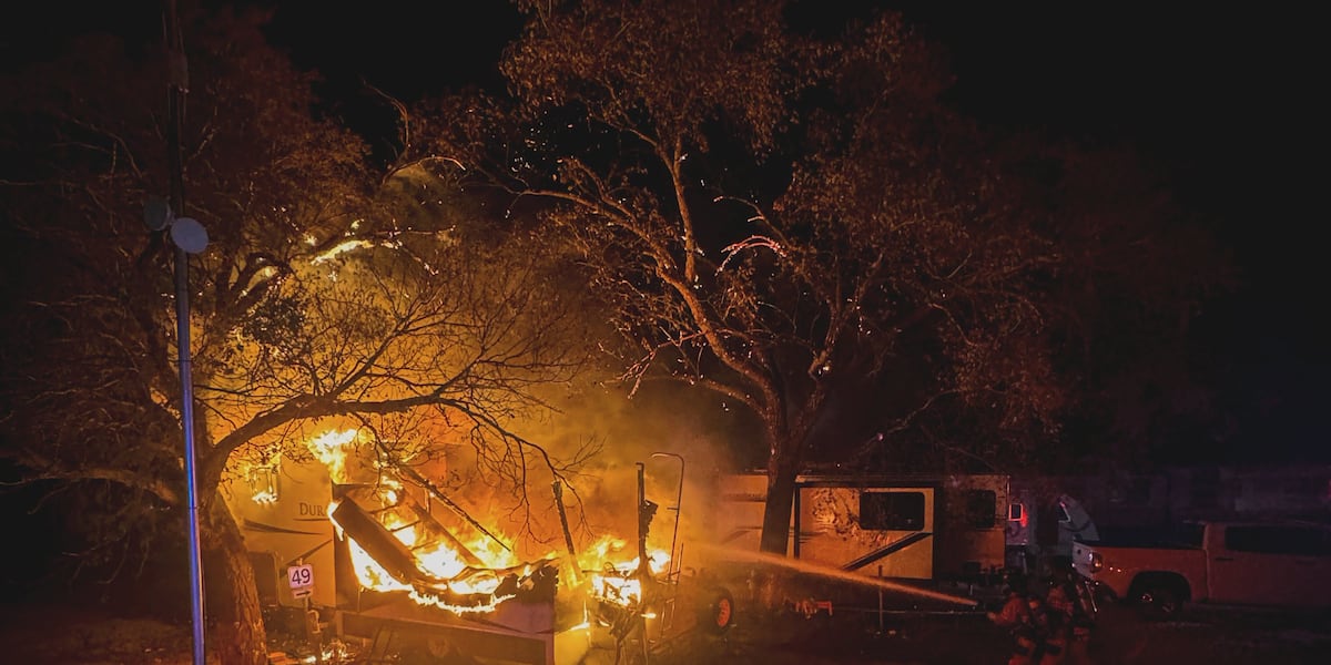 1 person injured after early morning RV fire, LFR says