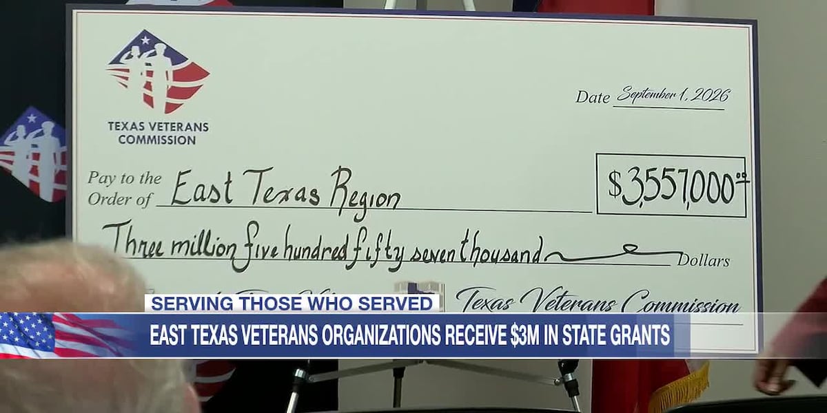 $3.3 million in grants awarded to 13 East Texas veteran organizations