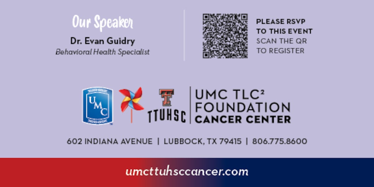 UMC TLC2 Foundation Cancer Center to Host Living Well Series on Coping with Fear and Anxiety
