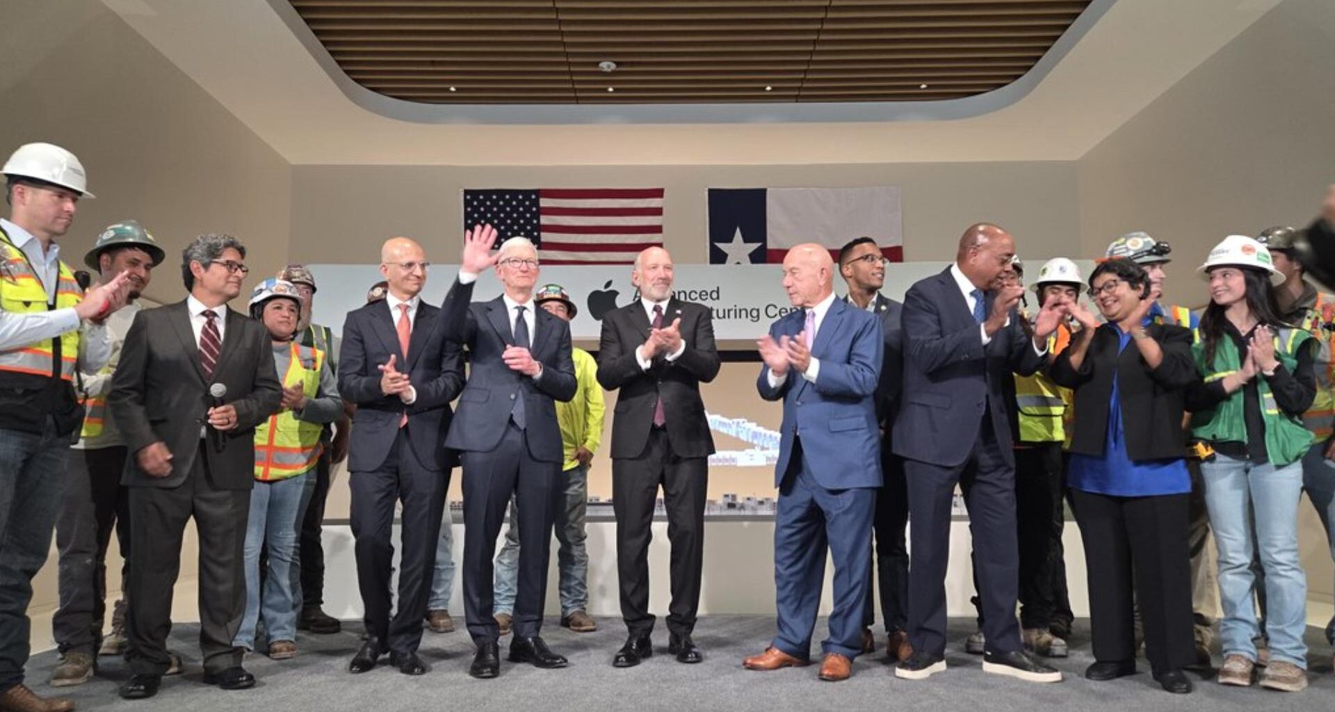 Apple CEO Tim Cook unveils 250,000-square-foot Houston factory