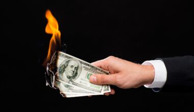 burning money