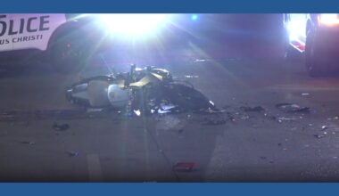 Police search for driver after motorcycle hit-and-run on Everhart road