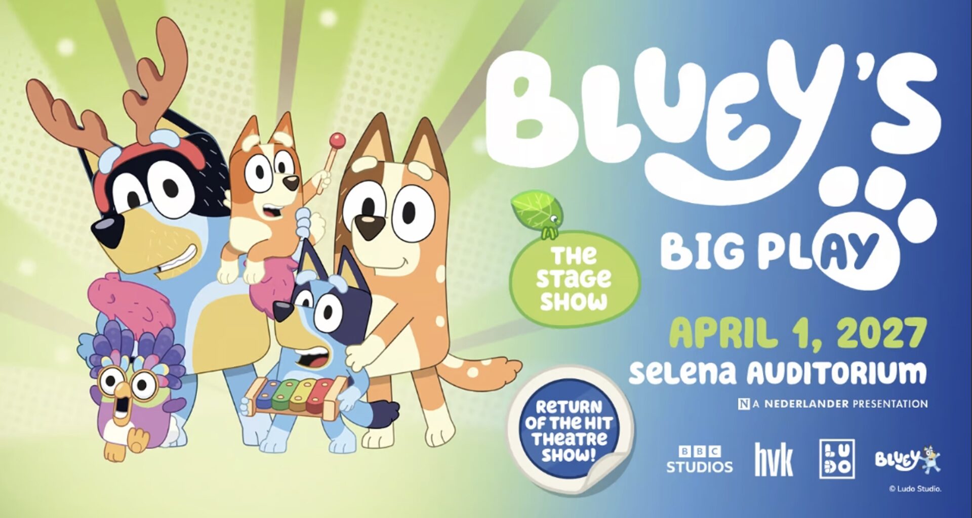 Bluey’s Big Play returns to Corpus Christi with live family adventure at Selena Auditorium