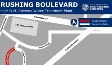 Traffic restrictions planned on Rushing Boulevard for pipeline work