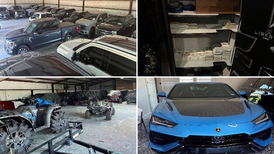 Some of the assets that were seized as part of the investigation.