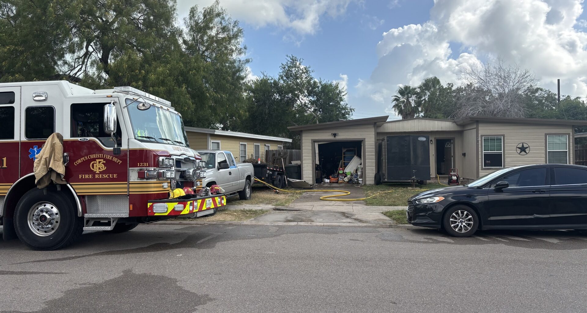 Garage fire damages home on Amherst Drive, displaces resident