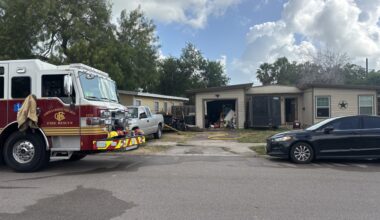 Garage fire damages home on Amherst Drive, displaces resident