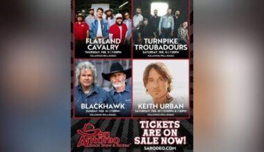 Keith Urban, Turnpike Troubadours lead first 2027 San Antonio Rodeo acts announced