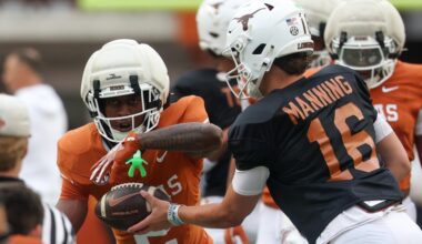 Rebuilt Texas RB room hopes to regain ground game explosiveness