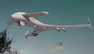 An unmanned aircraft.