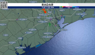 LIVE RADAR: Isolated thunderstorms develop Tuesday evening over Houston