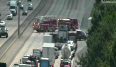 610 South Loop blocked off due to oil spill