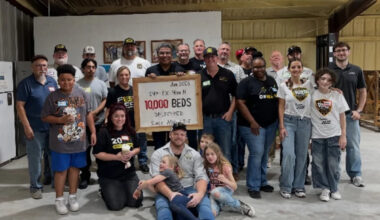 Abacus Plumbing, Air Conditioning & Electrical Helps Build Sleep in Heavenly Peace's 10,000th Bed for Houston-Area Children