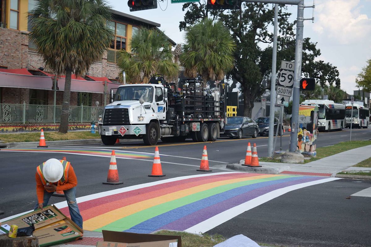 Houston rainbow crosswalk replacement nears approval, but not before parade