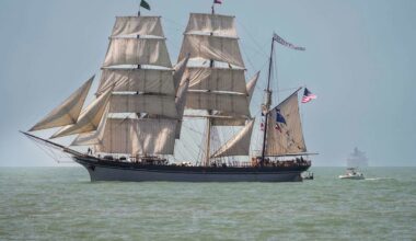 Crowds welcome home Texas' Official Tall Ship Elissa after monthslong journey to East Coast