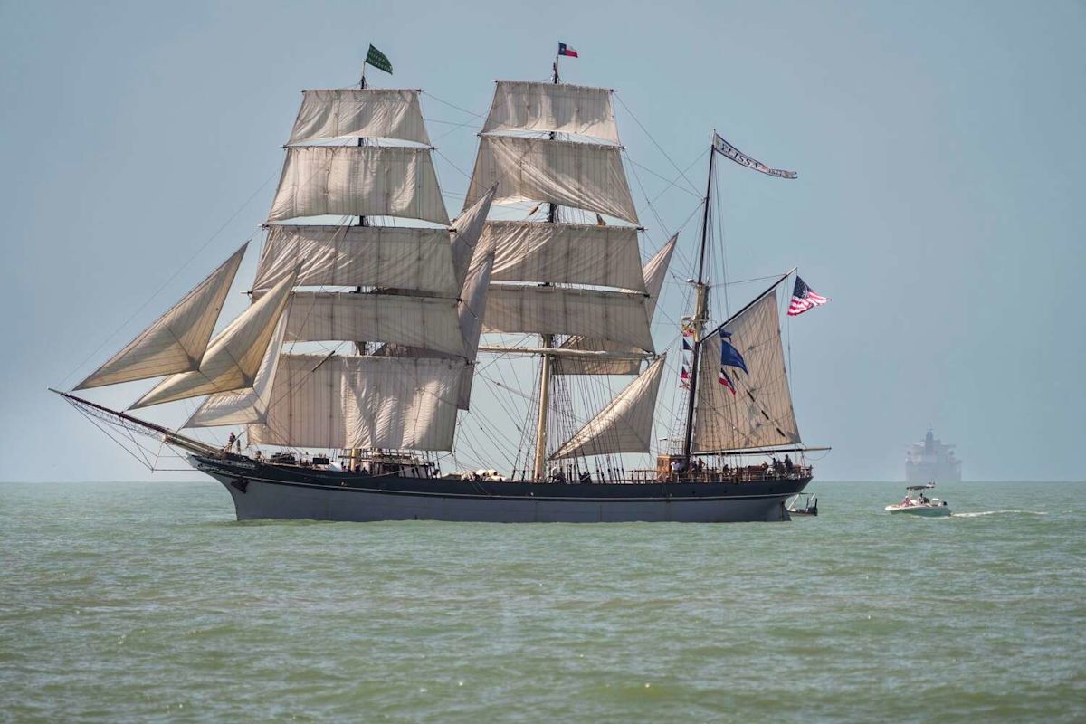 Crowds welcome home Texas' Official Tall Ship Elissa after monthslong journey to East Coast