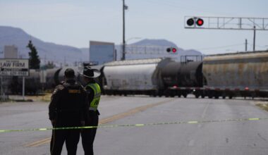 El Paso 18-car train derailment shuts down streets along I-10