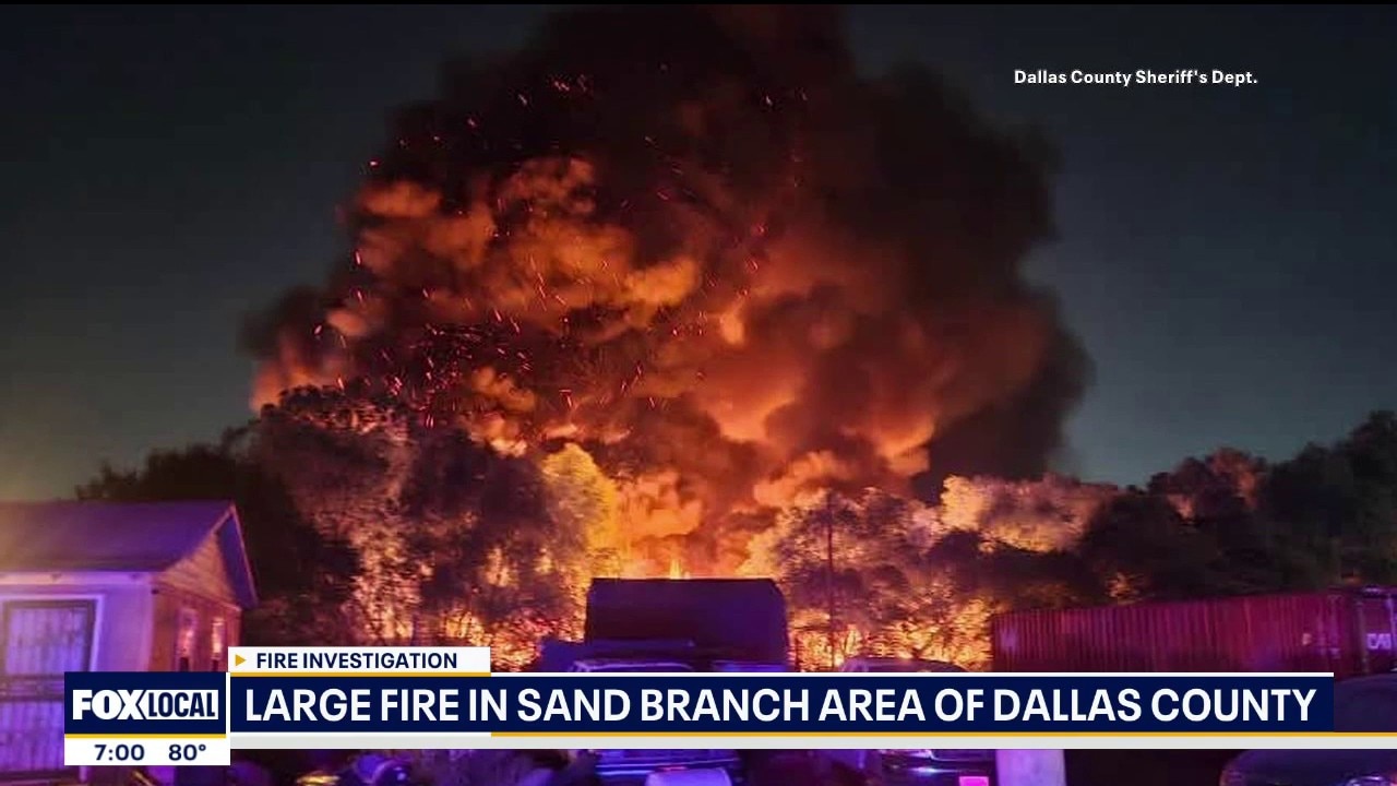 Large fire reported in Sand Branch