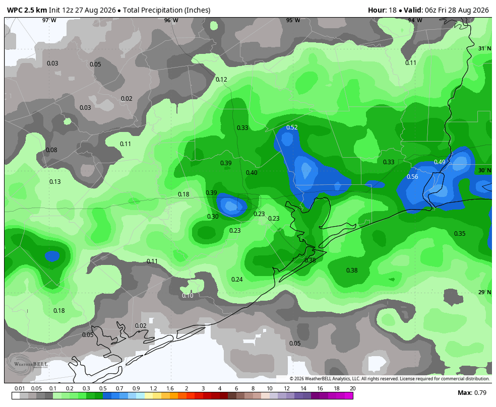 Showers and thunderstorms possible in Houston region today and this evening – Space City Weather