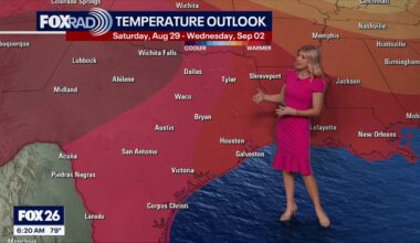 Houston weather: August 23 morning forecast
