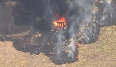 Large grass fires erupt in Dallas County, Van Zandt County
