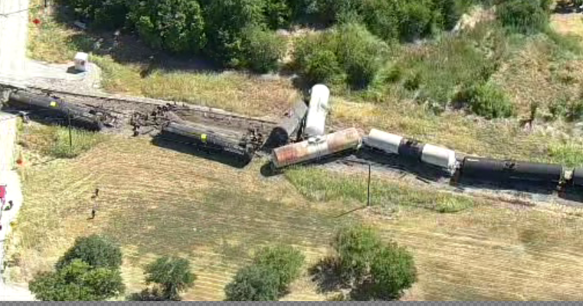 At least 10 railcars derail in Mansfield; no injuries reported, officials say