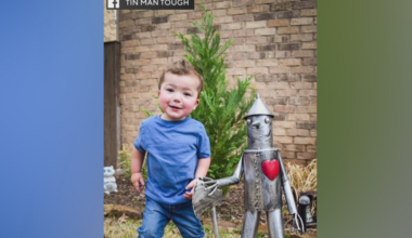 Arlington family asks for return of sentimental "Tin Man" yard decoration