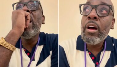 Texas teacher Darius Williams breaks down in tears during class after his senior students struggled to read, write