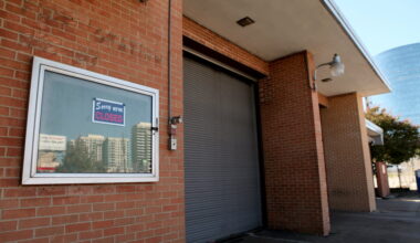 The old Dallas Fire Station No. 37 with a "Sorry we're Closed" sign out front in Dallas, Texas on Wednesday, October 23, 2013. (Brad Loper/The Dallas Morning News)