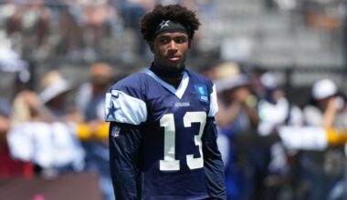 Dallas Cowboys rookie Caleb Downs big play in padded practice