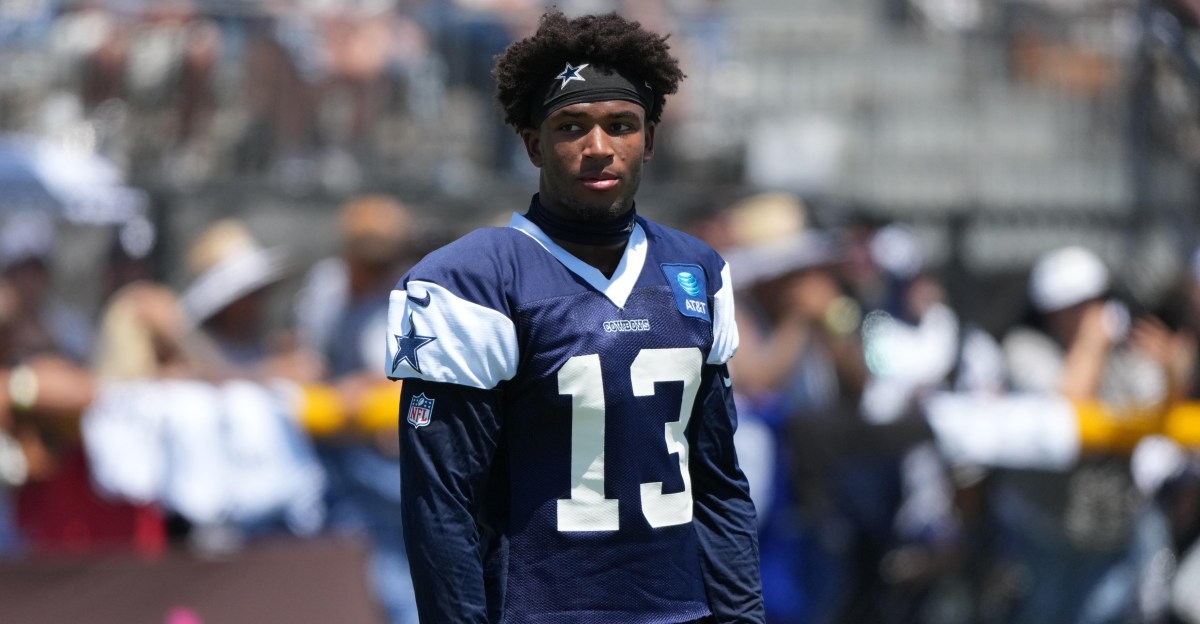 Dallas Cowboys rookie Caleb Downs big play in padded practice