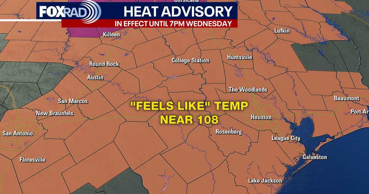 Houston weather: More triple digit heat on the way for Wednesday