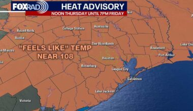 Houston weather: Heat advisory in effect Thursday