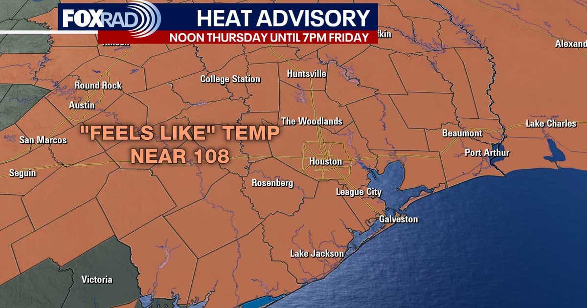 Houston weather: Heat advisory in effect Thursday