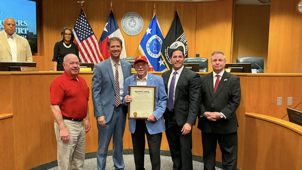 Tarrant County Honors WWII Vet, Condemns Socialism