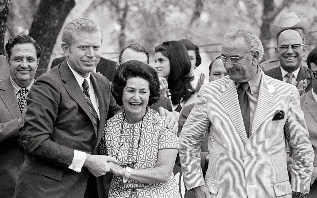 Ben Barnes, then just 32, attends the dedication of the Lyndon B. Johnson State Park with Lady Bird and LBJ on August 29, 1970.